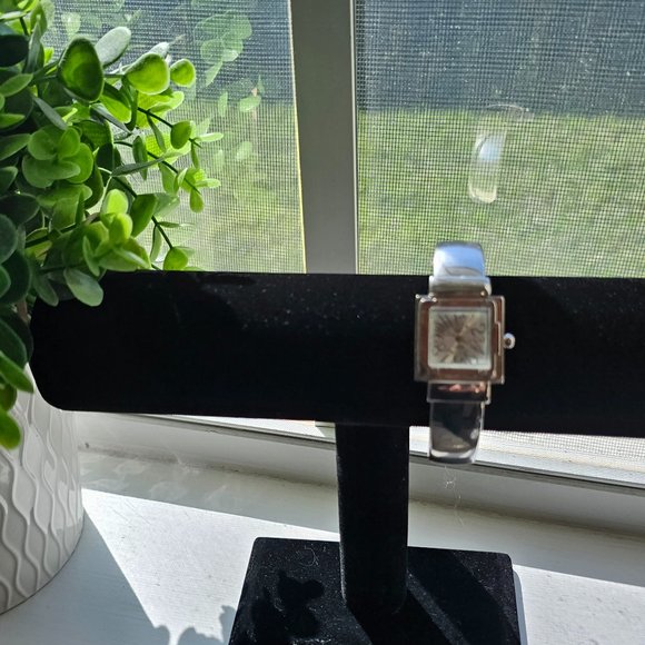 Lady's Milano Quartz Silver Tone Cuff Watch - Picture 2 of 16